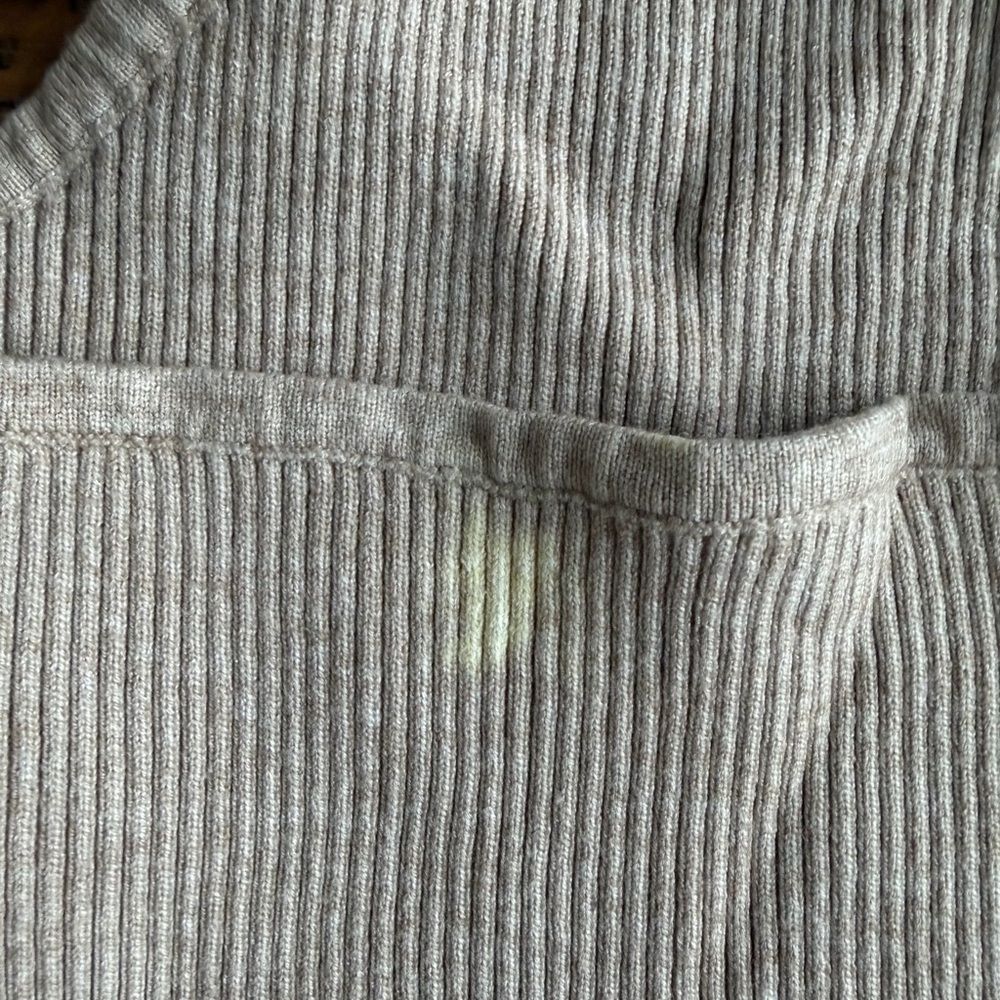 Beige Ribbed Halter Top - Picture 4 of 4